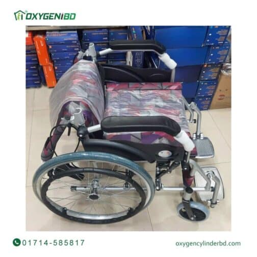 Aluminum Folding Wheelchair with Foldable Back
